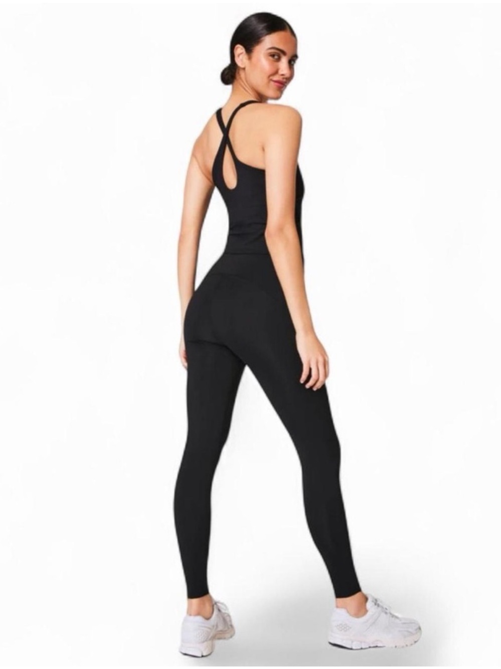 SPANX Booty Boost Active Leggings Very Black Full Length XS Pristine 50124R - Picture 9 of 16
